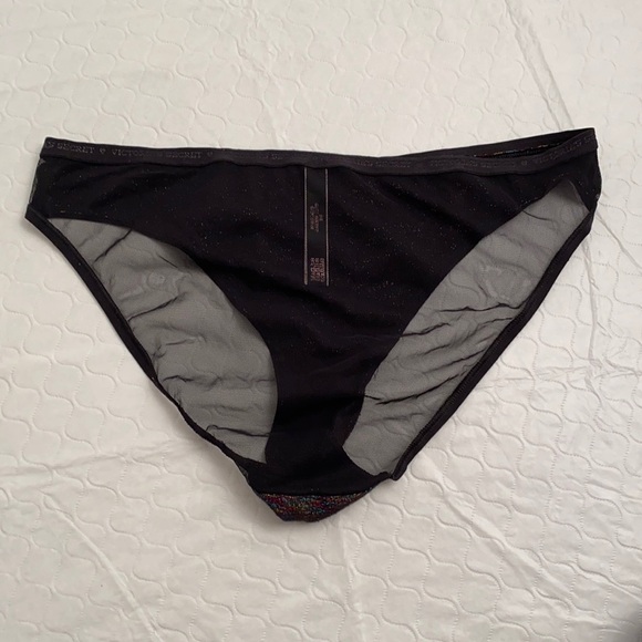 Victoria’s Secret iridescent black bikini panty L - Picture 9 of 11